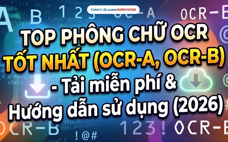 font chữ OCR tốt nhất