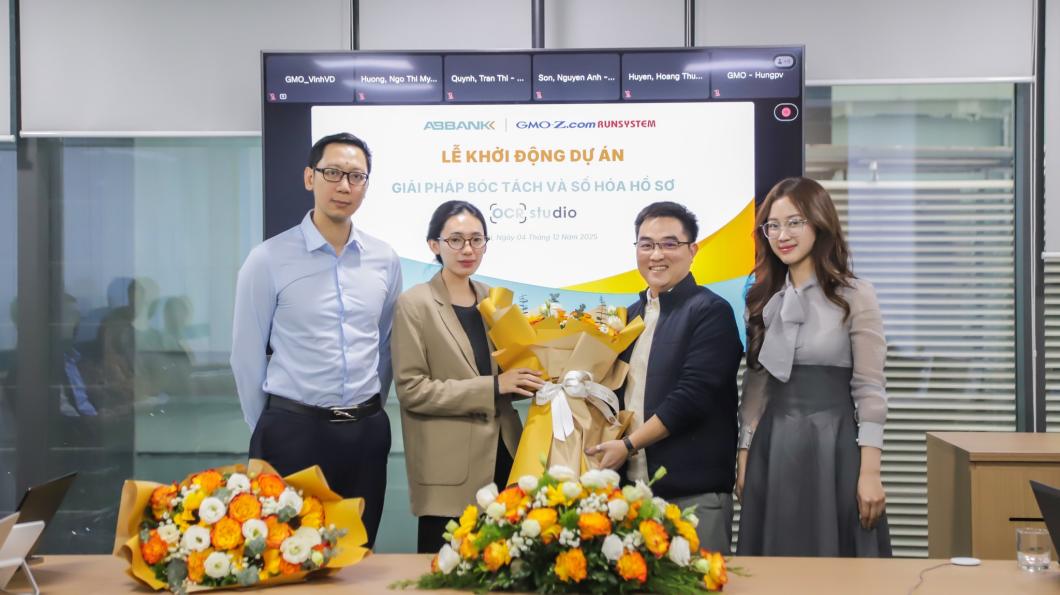 GMO-Z.com RUNSYSTEM và ABBank hợp tác triển khai khởi động dự án Giải pháp bóc tách và số hóa hồ sơ – OCR Studio