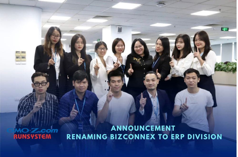 ANNOUNCEMENT  RENAMING BIZCONNEX TO ERP DIVISION