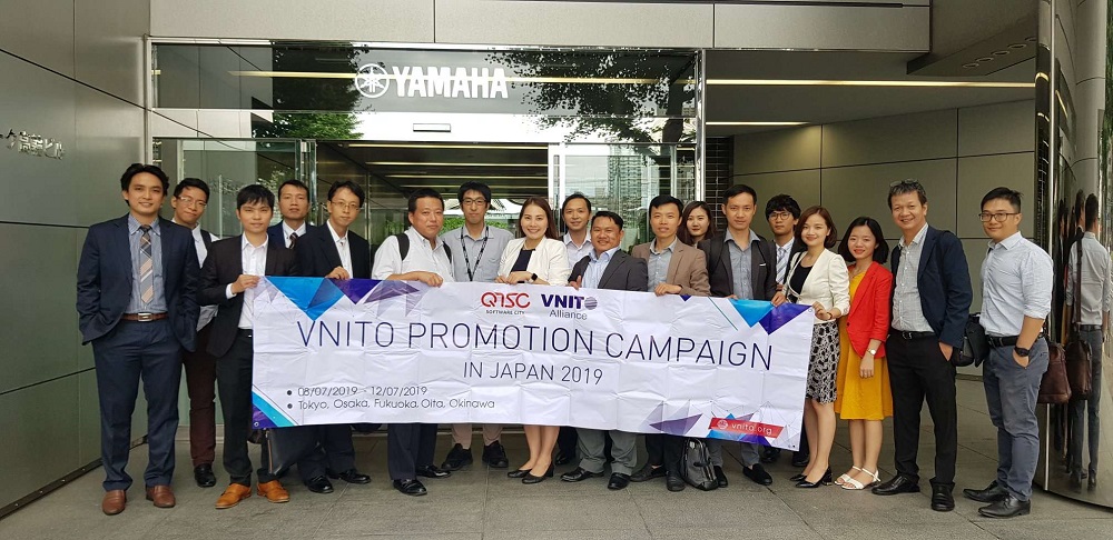 Representative of GMO-Z.com RUNSYSTEM visiting Mitsubishi, Yamaha