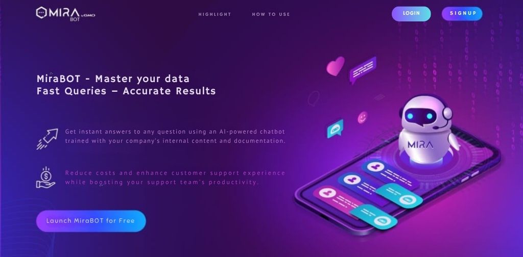 MiraBOT Master your data