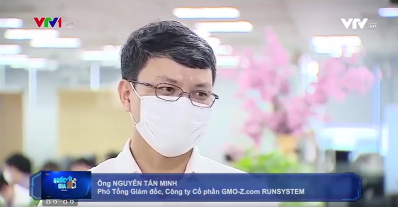 Ông Nguyễn Tấn Minh - Phó TGĐ GMO-Z.com RUNSYSTEM chia sẻ tại chương trình Quốc gia số