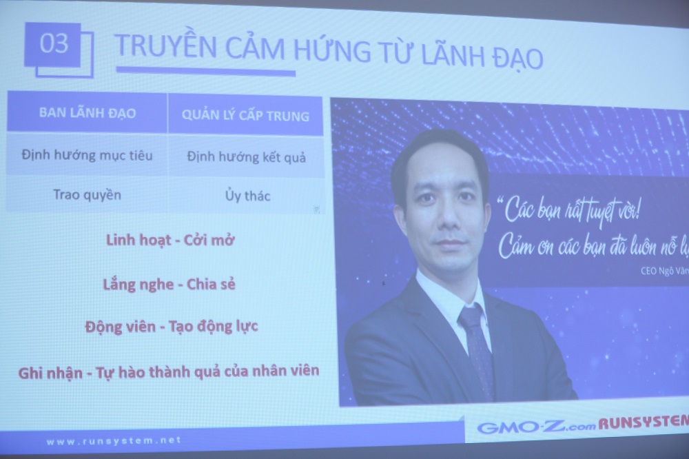 Truyền cảm hứng từ lãnh đạo GMO-Z.com RUNSYSTEM
