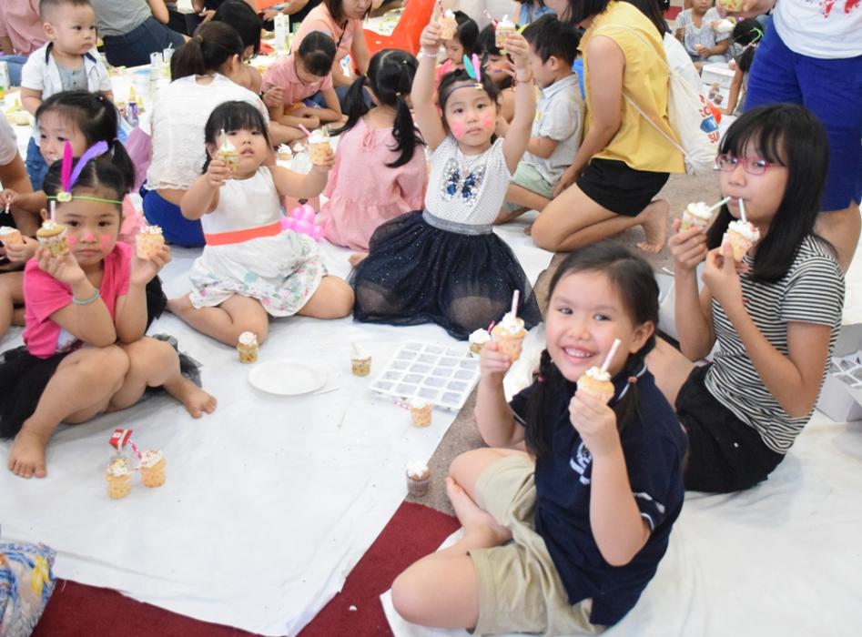 2018年のファミリーデーでの子どもRunnerたち-6