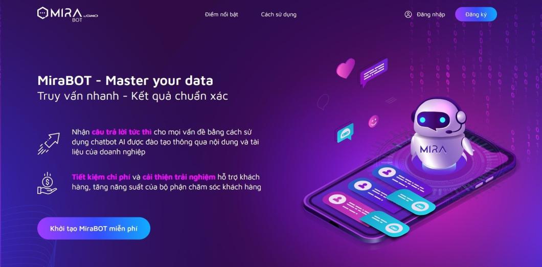 MiraBOT chabot truy vấn kết quả nhanh chóng và chính xác