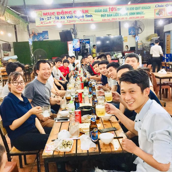 Intimate small birthday party celebrating the company’s 14th anniversary at the Da Nang Branch