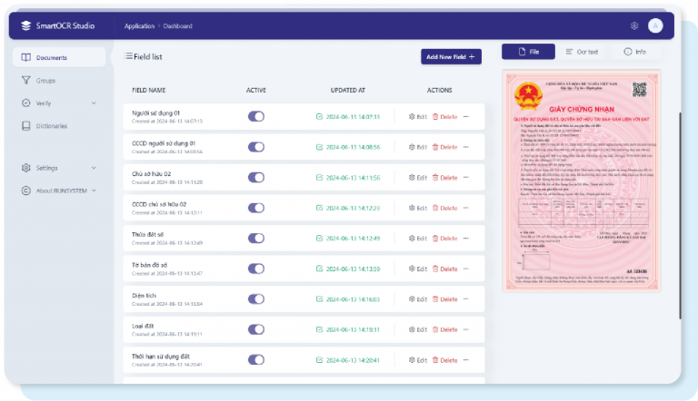 SmartOCR cũng là một trong số ít các giải pháp công nghệ trên thị trường có thể nhận diện chữ viết tay tiếng Việt.