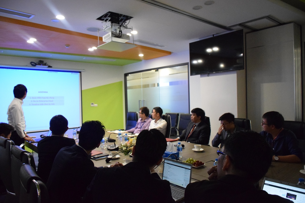 toàn cảnh lễ ký kết giữa GMO-Z.com RUNSYSTEM và Mobifone Global
