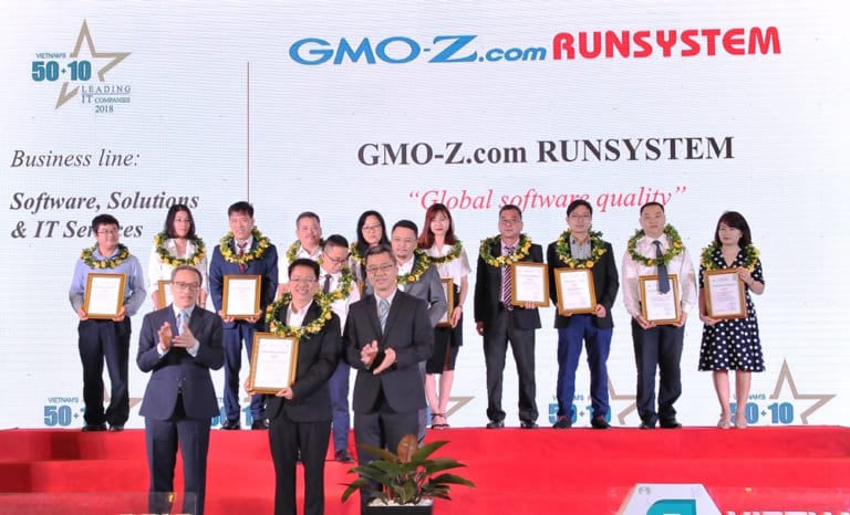 GMO-Z.com RUNSYSTEM 3 năm liền lọt TOP 50 Doanh nghiệp CNTT hàng đầu Việt Nam